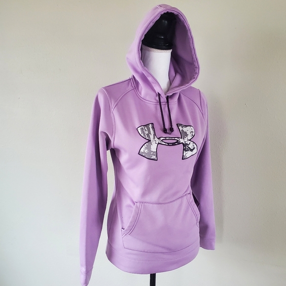 UNDER ARMOUR Lavendar Hoodie - Size S (EUC) - Picture 2 of 8